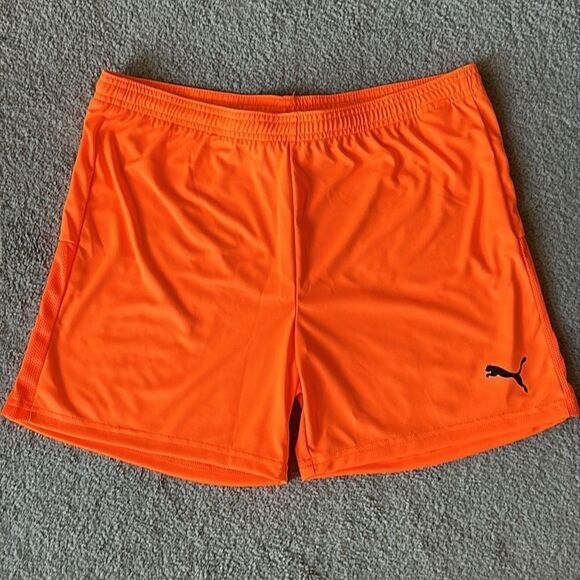 🔥Puma TeamGoal 23 Knit Shorts in Shocking Orange! - Picture 9 of 9